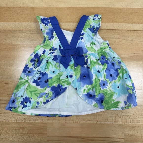 Gymboree Toddler Girl's 2-Piece Outfit 12-18 Months Floral Shirt & Bloomers - Picture 3 of 11